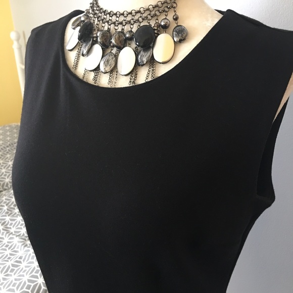 Sold Apt. 9 Black Zip Up Back Peplum Blouse - Picture 2 of 6